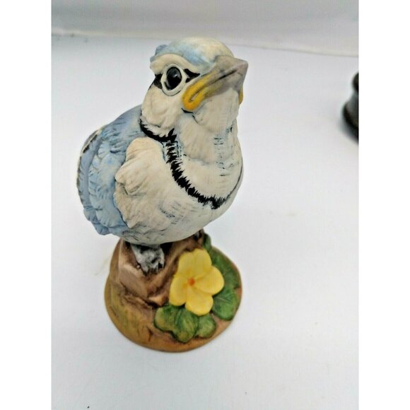 ANDREA SADEK Blue Jay figurine porcelain with Glass Eyes - Blue Jay #6350 - Picture 7 of 11